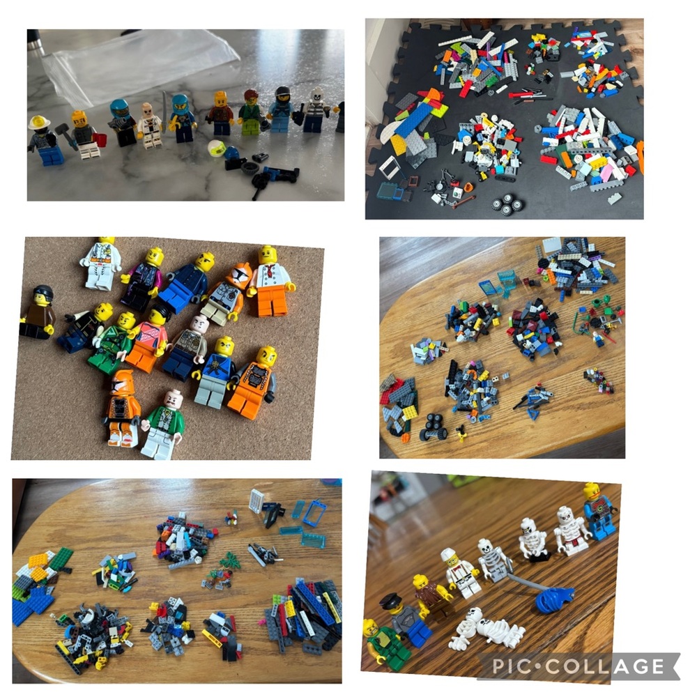 Over 30 LEGO Minifigures and Assorted Bricks - Multicolor